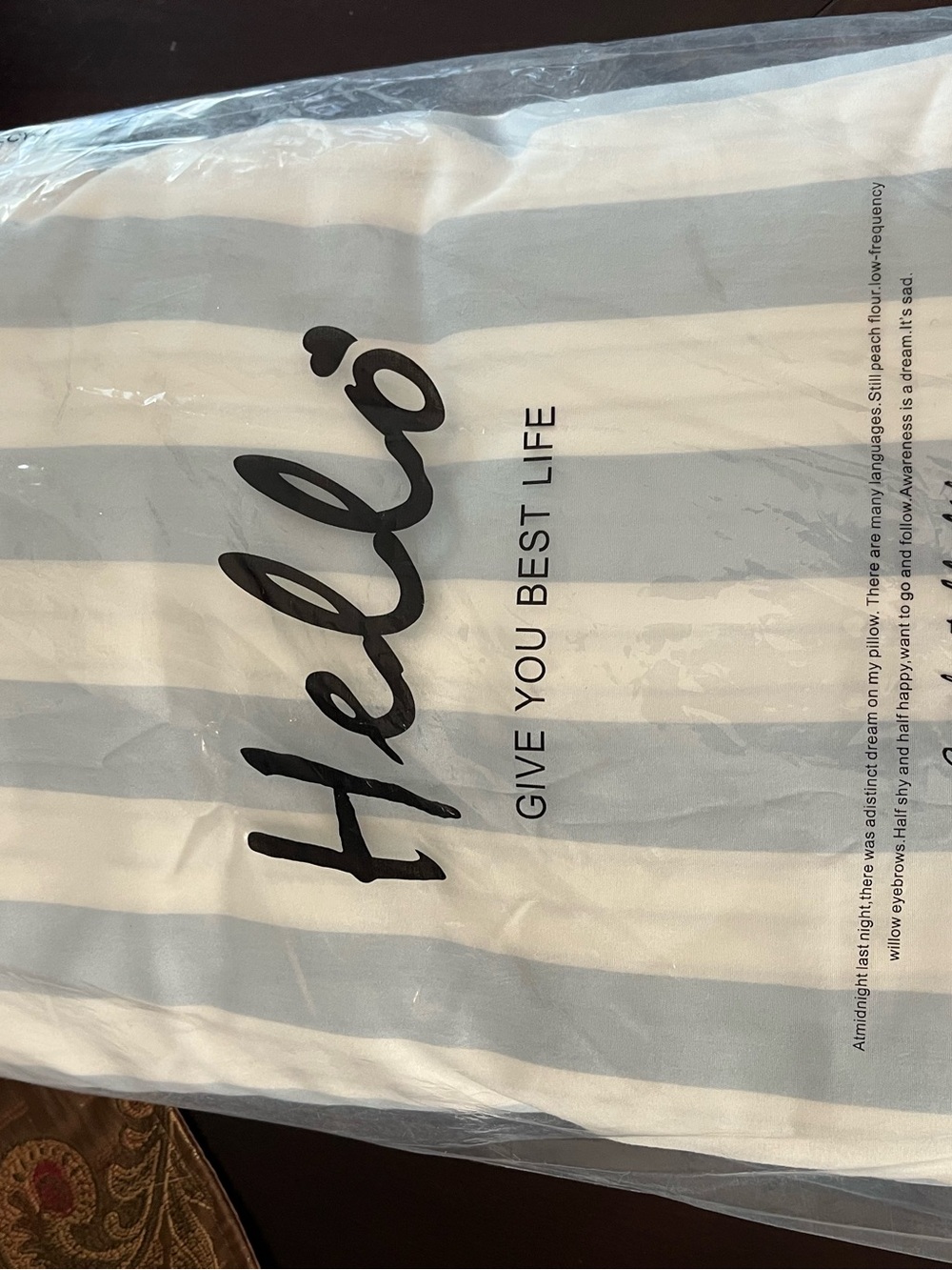 NWT Classic Blue & White Striped QUEEN Duvet Cover Set - Picture 3 of 9